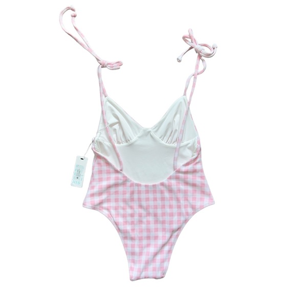 Frankies Bikinis Otis One Piece Swimsuit- Pink Picnic - Picture 2 of 9